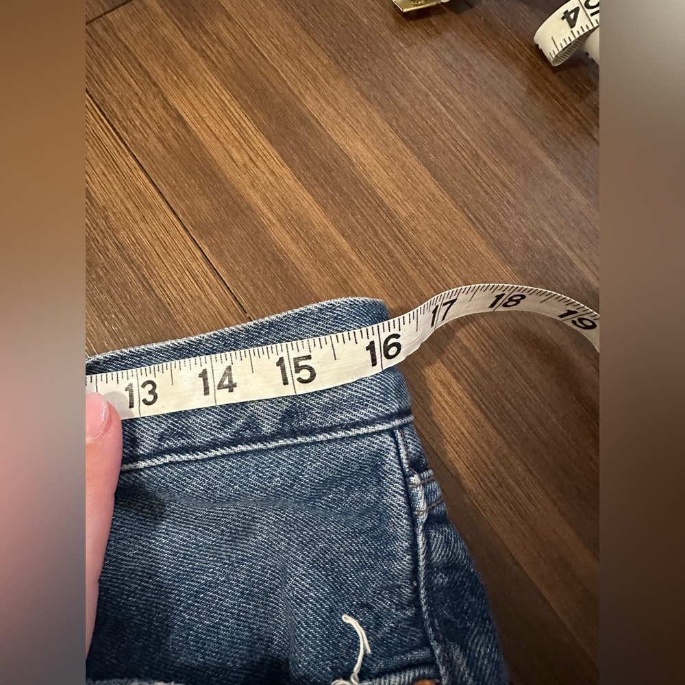 AGOLDE denim Jamie Straight Lowdown distressed organic cotton size 29 A073-778 - Picture 7 of 11